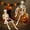 White - L, variant on AUHomi 1 PC Halloween Skeleton, 15.7" Full Body Halloween Skeleton Decor with Movable Joints, Party Decorations, Halloween Outdoor Skeleton Decoration, Horror House Graveyard Props (S)