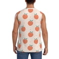 thumbnail image 4 of Fotbe Orange Peach Men's Camiseta sin Mangas Estampada para Hombres, Playera Casual para Gimnasio, Entrenamiento, Playa-X-Large, 4 of 7