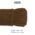 thumbnail image 4 of Langgg Color Hemp Rope Roll Making Tool 100 Cotton rope colorful twine macrame cord string thread Handmade String accessory DIY cord brown 5mm x 5m 1Set, 4 of 6