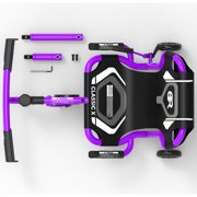 EzyRoller: Classic X - Purple - Ride-On Scooter, Cambering Motion, Pedal Free Cart, Hand Brakes, Extendable Frame, 154lb Capacity, Kids Ages 4+