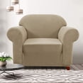 thumbnail image 2 of CHUN YI 1-Piece Checks Stretch Sofa Cover Slipcover Couch Cover, 2 of 6