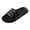Black, variant on Men'S Stylish Slip-On Slides Men Slippers Fashionable All Season New Indoor And Outdoor Flat Comfortable Soft Bottom Light Slippers Breathable House Toe-Ring Sandals For Men