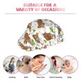 thumbnail image 6 of KLL Cute Sloth Pattern Shower Cap & Bath Cap for Women,Reversible Oversized Waterproof Shower Caps for all Hair Lengths,Elastic Reusable Bathing Hair Cap, 6 of 6