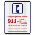 thumbnail image 1 of Emergency Telephone Number Sign, Pool Sign,, 1 of 1