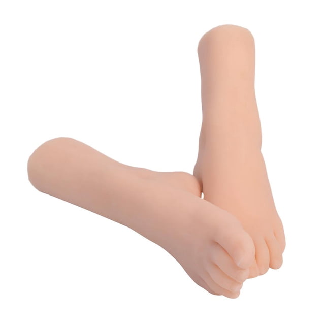 Maniquí de pies femeninos shamjiam silicona tamaño natural para exhibición de pies