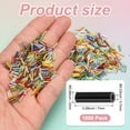 thumbnail image 3 of Uxcell 1800-Pack Cuentas Bugle, Cuentas de Vidrio de Tubo Bugle de 2x7mm para Manualidades DIY/Pulseras/Collares Negros, 3 of 7