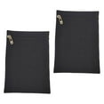 thumbnail image 1 of 2 piezas de bolsillo lateral cosido con cremallera, billetera pequeña, bolsa para teléfono, bolsa de seguridad para viajes Negro, 1 of 7