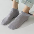 thumbnail image 6 of No Show Socks for Men Non Slip Low Cut Ankle Sock for Walking Running Gym Workouts,Dark Gray, 6 of 6