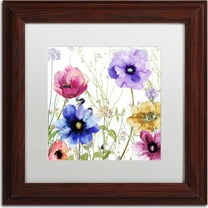 Trademark Fine Art "Summer Diary II" Canvas Art by Color Bakery, White Matte, Wood Frame