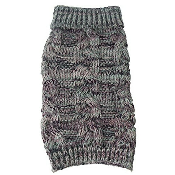 Pet Life ® 'Royal Bark' Heavy Cable Knitted Designer Fashion Dog Sweater