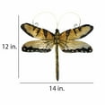 thumbnail image 3 of Eangee Home Design Dragonfly Wall Decor Gold And Blue, Capiz and Metal, Indoor / Outdoor Safe, 14x1x12 Inches, 3 of 5