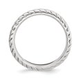thumbnail image 2 of 925 Sterling Silver Plate Wave Stackable Ring Curved, 2 of 7