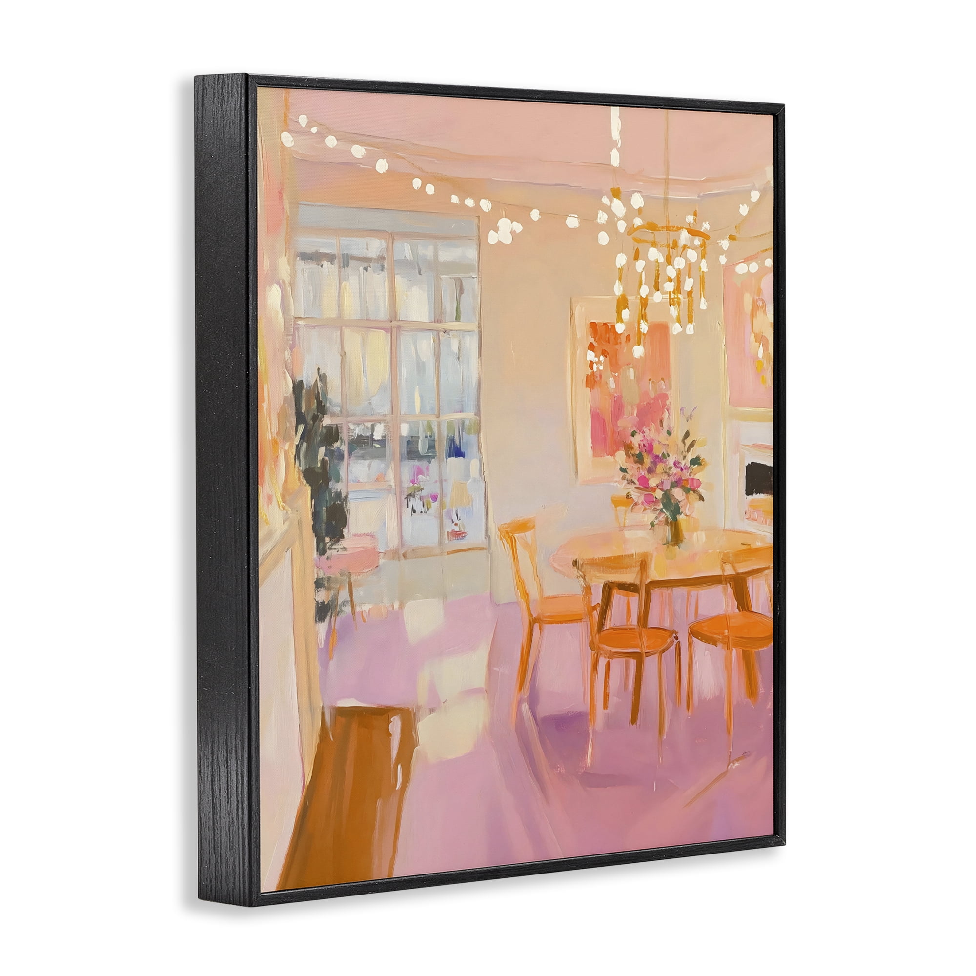 Stupell Industries Warm & Inviting Dining Room Black Framed Giclee Art, design by The Prints Vibe