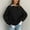 Black, variant on Oversize New Casual Loose Lazy Wind Sweater Women Outer Wear Pullover Long Sleeve Round Neck Knit Sweater