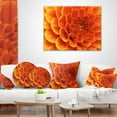 thumbnail image 4 of Designart Large Orange Flower and Petals - Floral Throw Pillow - 12x20, 4 of 5