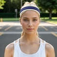 thumbnail image 2 of Unique Bargains Anti-Slip Headband Elastic Headband for Sport Black Deep Blue 1 Pc, 2 of 6