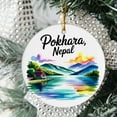 thumbnail image 2 of Pokhara Nepal Christmas Ornament, Collection of City Travel Souvenirs for Family and Friends, Christmas Tree Ornament City Travel, Trips of The Year, Christmas Ornament 2025, 2 of 5