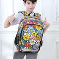 thumbnail image 6 of FORMRS Unisex School Backpack 17" Student Travel Bag with Laptop Compartment, Floral Fiesta, 6 of 7