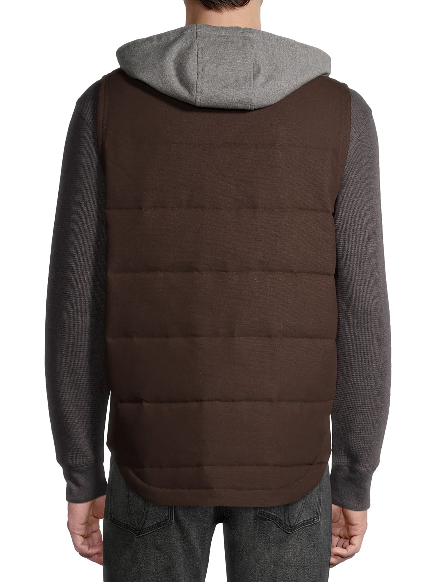 Wrangler Workwear Men's Flex Work Vest with Comfort Fleece Hood - Walmart .com