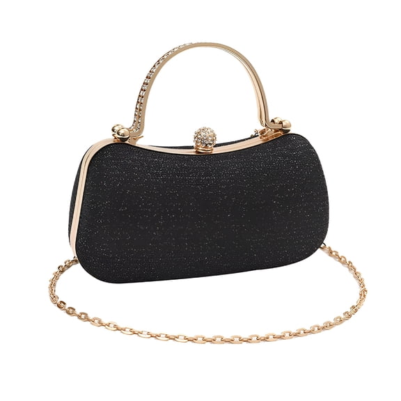 GASTROPOD Crossbody Bag for Women Rhinestone Small Clutch Purse Top Handle Shoulder Tote Handbag Small Clutch Purses for Women Black