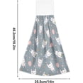 thumbnail image 3 of SKYSONIC Hanging Kitchen Towel 12" x 17", Rabbit Towel Set 2 Pieces of Dry Towels, 3 of 7