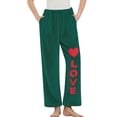 thumbnail image 2 of Vetsdori Flannel Pajamas Pants for Women Sleep Pants Pj Bottoms Holiday Soft Sleepwear Wide Leg Pockets Womens Lounge Pants Printed, 2 of 5