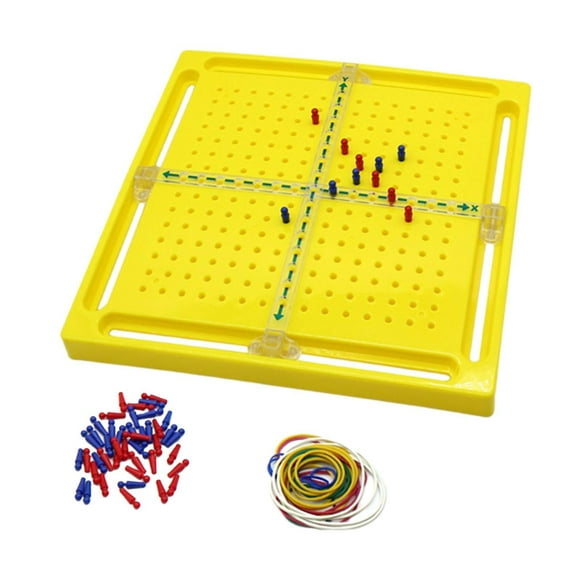 bedienty Wooden Geoboards Xy DIY Puzzle Geometry Board for Toddlers Kids Children