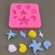thumbnail image 3 of Moldes de silicona DIY con forma de concha marina de estrellas de mar, molde de galletas de chocolate Feliz Sencillez, 3 of 5