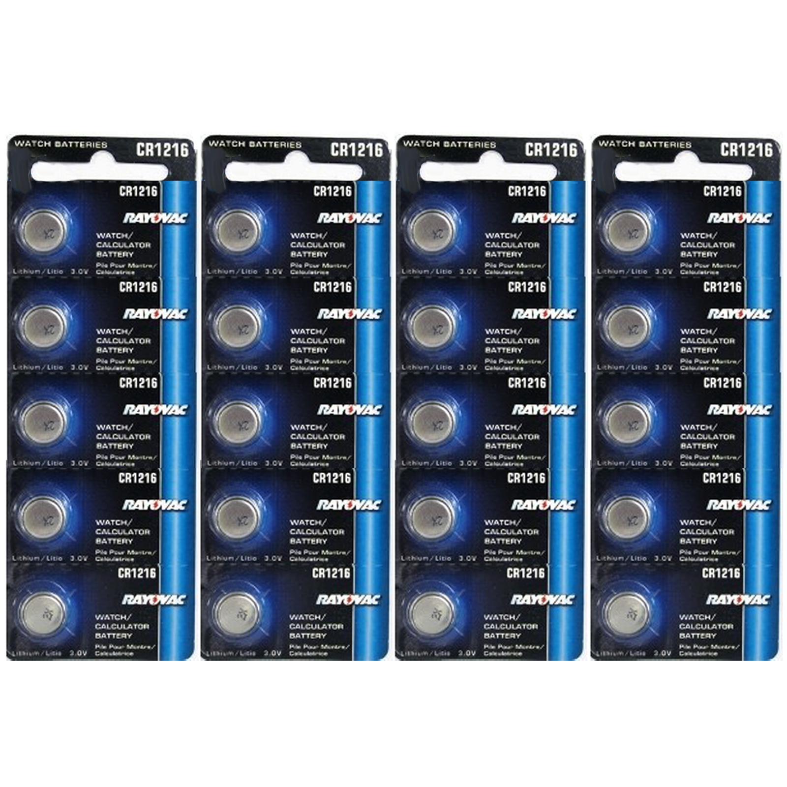 20pk Rayovac CR1216 3V Lithium Coin Cell Battery Replaces RV1216 ...