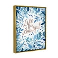 thumbnail image 3 of Stupell Life Is Beautiful Blue Wildflowers Botanical & Floral Painting Gold Floater Framed Art Print Wall Art, 3 of 6