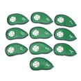 thumbnail image 2 of Four Leaf Clover Pattern 10 PCS Golf Club Top Covers, Water Proof PU Delicate Golf Iron Set Covers Suitable for Most Clubs, 2 of 7