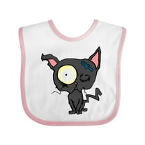 Inktastic Goth Animals Pets Black Cat Boys or Girls Baby Bib