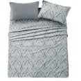 thumbnail image 4 of Lux Decor Collection Microfiber Twin Bed Sheets Set, 4 Pc Bedding Sheet Set - Gray, 4 of 7