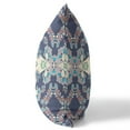 thumbnail image 3 of Rose Diamond Indoor/Outdoor Pillow with Removable Cover in Blue Off-White 18x18, 3 of 5