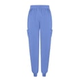 thumbnail image 5 of Resivox Jogger Scrubs for Women Plus Size Medical Scrubs Stretchy V Neck Scrub Pants and Tops Nursing Uniforms Scrubs with Pockets Light Blue S, 5 of 6