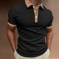 thumbnail image 2 of kamemi Mens Polo Shirts Short Sleeve Men's Polo Shirt with Pocket(Black,XXL), 2 of 4