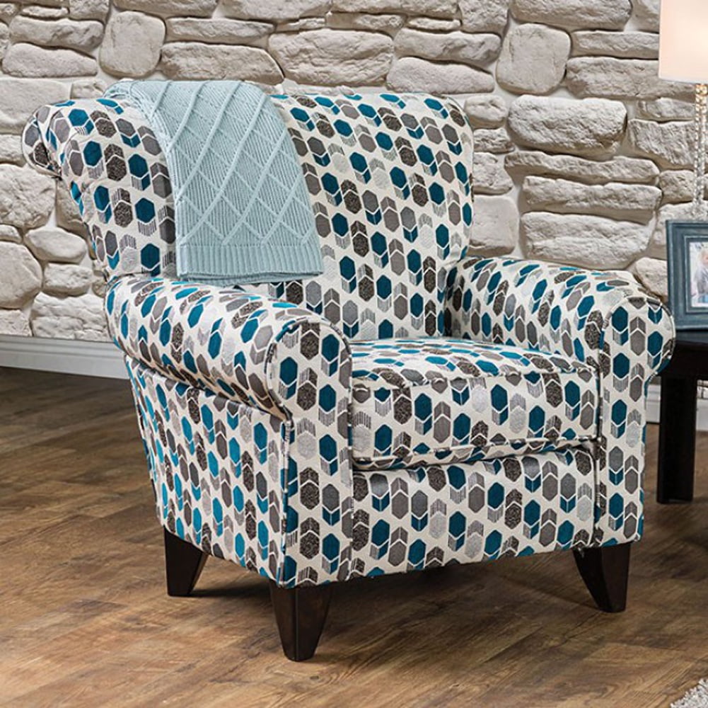 Contemporary Chair, Geometric Pattern