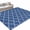 Blue, variant on Red Moroccan Hallway Runner Rug 2x6 Washable Non Slip Kitchen Runner Rug for Bedside Bathroom Morocco Ethnic Abstract Quatrefoil Grid Indoor Floor Carpet Area Rugs for Living Room Bedroom Office
