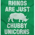 thumbnail image 2 of Rhinos Are Just Chubby Unicorns Zip Up Hoodie Men's Women's Brisco Brands 5X, 2 of 6