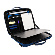 12-in-1 Office Everywhere by Worky - Multifunction Portable Briefcase Workstation with Storage and Organization, LED Video Conference Light, Dry Erase Whiteboard, only 2.8 lbs