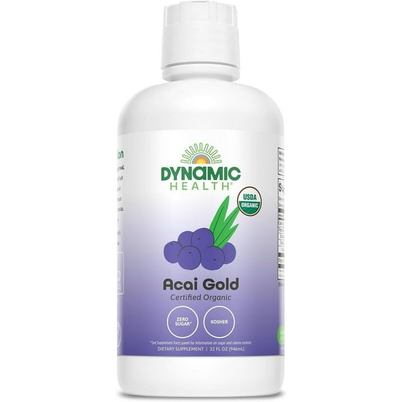 Dynamic Health Acai Gold Pure Organic Juice, 32 Oz