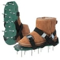 thumbnail image 5 of Lawn and Garden Aerator Spike Shoe With 3 Metal Buckle Straps, Green Spiked Sandal, 5 of 7