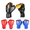 thumbnail image 5 of BRC Children Boxing Gloves Kids Unisex PU Fire Flame Printed Fight Match Hand Protector Fitness, 5 of 5