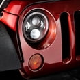 thumbnail image 5 of Conjuntos de faros delanteros para Jeep CJ-8 CJ-7 para Wrangler JK TJ LJ Faros delanteros LED redondos de 7 pulgadas y 60 W con conjunto de lámpara delantera ámbar blanca, 5 of 5