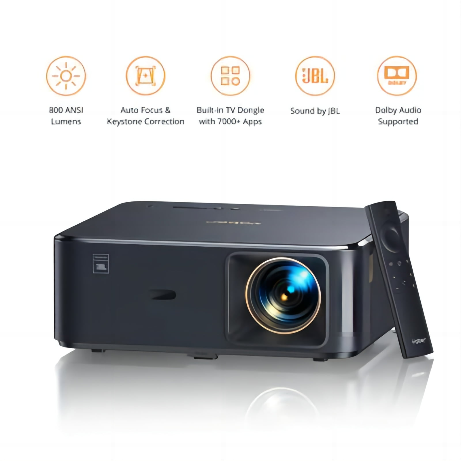Projektor LED Yaber K2s Android TV Dolby Audio JBL 800 ANSI lm - Medialove
