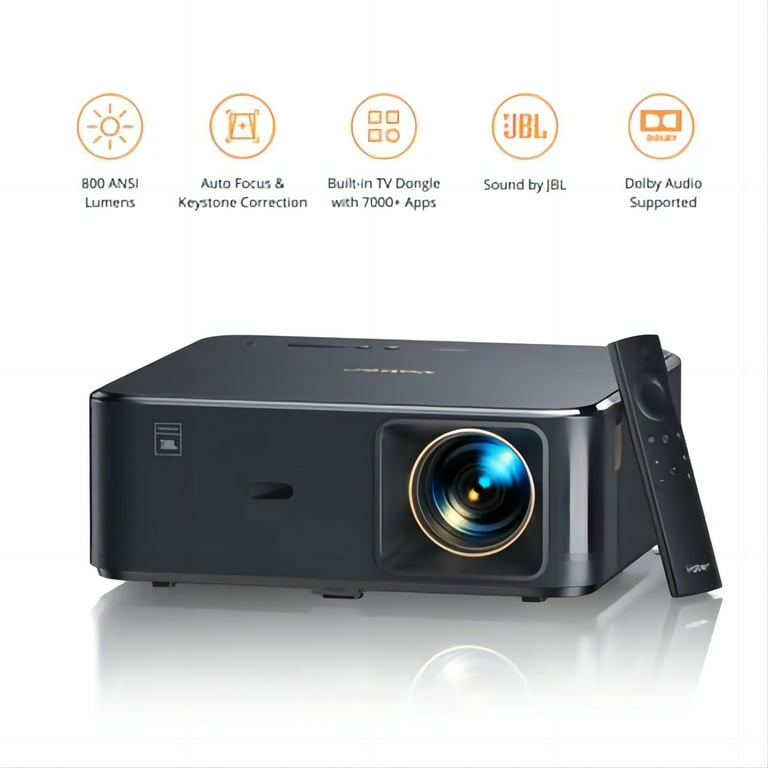 Auto Focus/Keystone】 Proyector Android TV WiFi Bluetooth 1080P