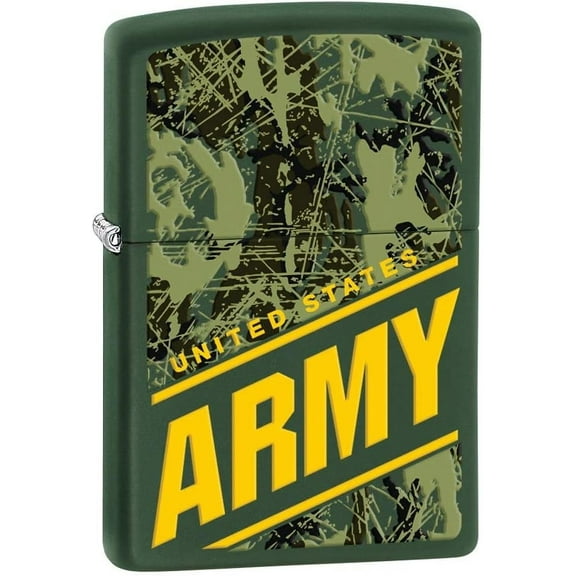Zippo Lighter- U.S. Army Camouflage Green Matte Windproof Lighter #Z5001