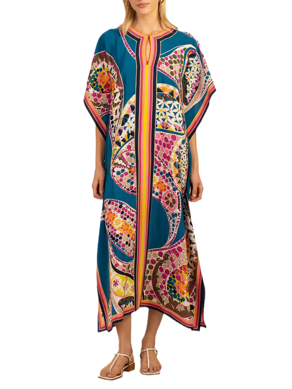 Kaftan Dresses for Women Plus Size Swimsuit Cover Up Caftan Maxi Beach Dresses Ethnic Wear Printed Dress