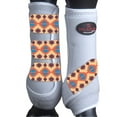 thumbnail image 2 of Large Hilason Horse Medicine Sports Boots Front Leg White Aztec, 2 of 2