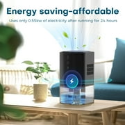 KLOUDIC 33Oz Dehumidifier Small Dehumidifiers for Room 280sq.ft with Auto-off, 7 Colors LED Light